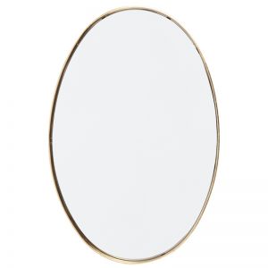 Lucille Oval Wall Mirror | Gold Leaf