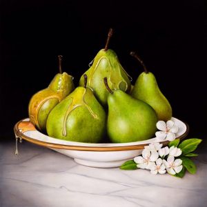 Luscious Pears by Natasha Junmanee | Ltd. Edition Canvas Print | Art Lovers Australia