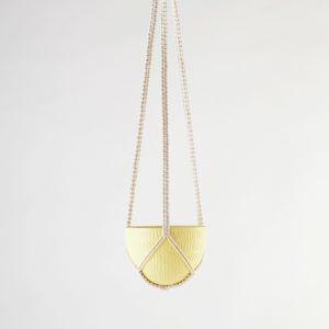 Macrame Hanging Planter | Yellow | Small by Angus & Celeste
