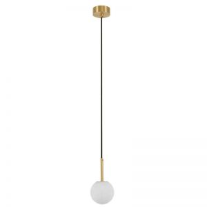 Made By Mayfair Lucent 100mm Pendant in Brass/Alabaster | Beacon Lighting