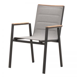 Madrid Dining Arm Chair | Charcoal