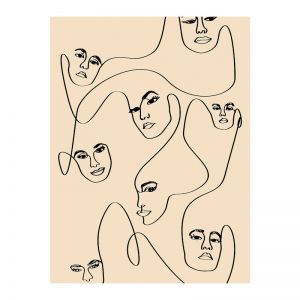 Many Faces | Framed Art Print on Acrylic