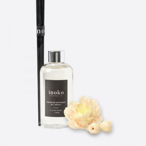 Marble Diffuser Vessel & Diffuser Oil Refill | Lychee Peony