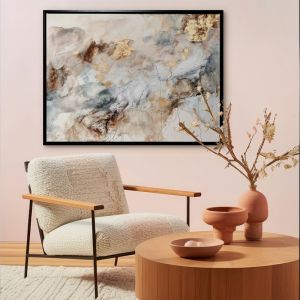 Marble Gold | Framed Canvas Print