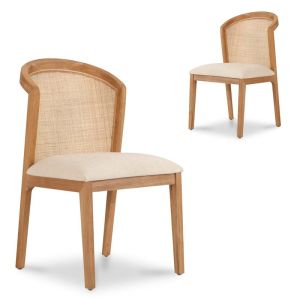 Margie Fabric Dining Chair | Set of 2 | Light Beige