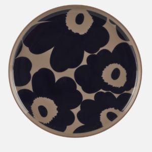 Marimekko Oiva/Unikko Plate | 20cm | Terra, Dark Blue