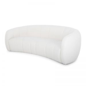 Marisol 3 Seater Fabric Sofa | White Boucle