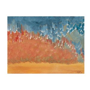 Marrunga Yubaa (Meaning Sweet Rain) - When The Dust Settles | Unframed Canvas Print by Lizzy Stagema