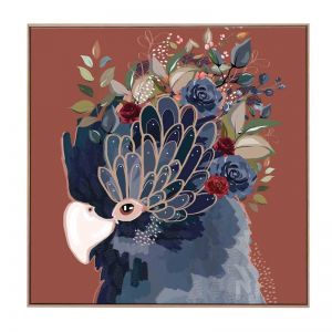 Marsala Crown | Framed Canvas Print