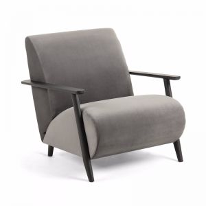 Marthan Armchair | Grey Velvet