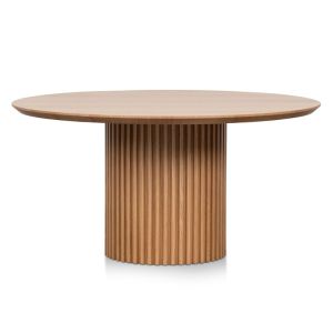 Marty Wooden Round Dining Table | Natural