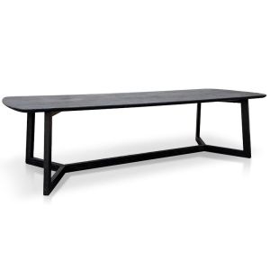 Massey 3m Wooden Dining Table | Black