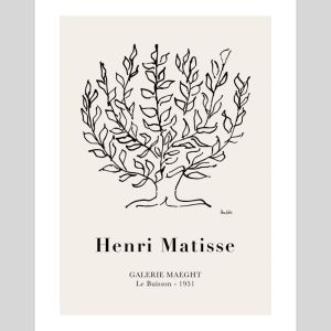 Matisse Le Platane Galerie Maeght 1951 by Henri Matisse | Unframed Art Print