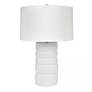 Matisse Table Lamp | White w White Shade