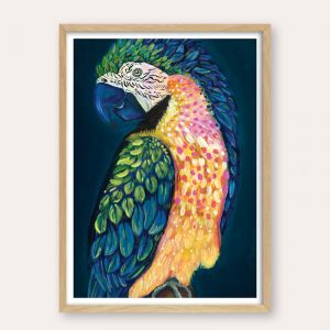 Maverick the Macaw | Unframed Fine Art Print