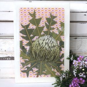 Maxi Woodblock | Bird Nest Banksia