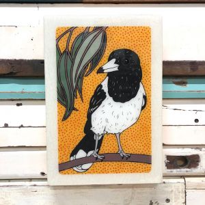 Maxi woodblock | Butcher Bird