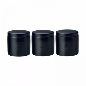 Maxwell & Williams Epicurious Canister Set Of 3 - Black
