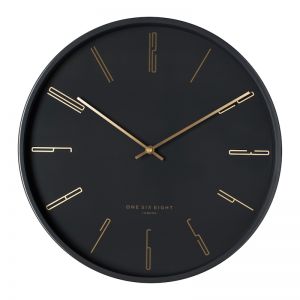 Maya Silent Wall Clock | 30cm | Charcoal Grey