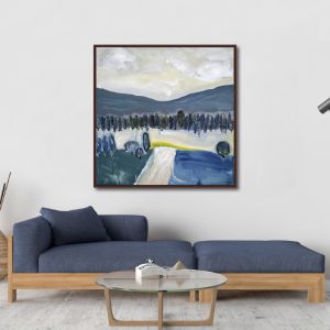 McGeorges Road I Framed Canvas Print by Michael Wolfe