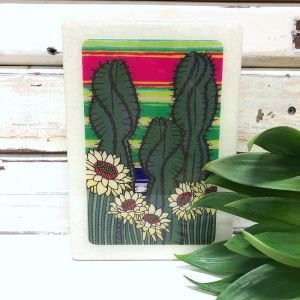 Medi Woodblock | Spiral Cactus