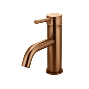 Meir Round Basin Mixer Curved | Lustre Bronze | MB03-PVDBZ