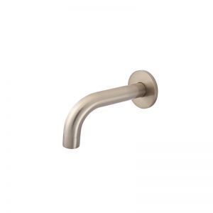 Meir Round Curved Bath Spout | 130mm | Champagne | MS05-130-CH