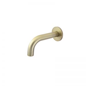 Meir Round Curved Bath Spout | 130mm | Tiger Bronze | MS05-130-BB