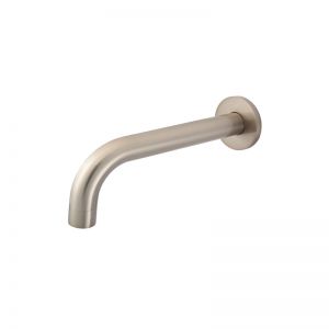 Meir Round Curved Bath Spout | 200mm | Champagne | MS05-CH
