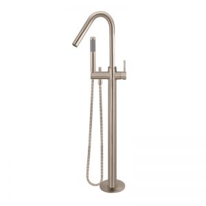 Meir Round Freestanding Bath Spout and Hand Shower | Champagne | MB09-CH