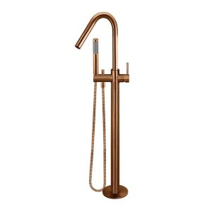 Meir Round Freestanding Bath Spout and Hand Shower | Lustre Bronze | MB09-PVDBZ