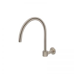 Meir Round High-Rise Swivel Wall Spout | Champagne | MS07-CH