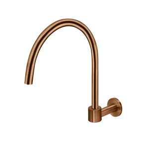 Meir Round High-Rise Swivel Wall Spout | Lustre Bronze | MS07-PVDBZ