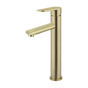 Meir Round Paddle Tall Basin Mixer | PVD Tiger Bronze | MB04PD-R2-PVDBB