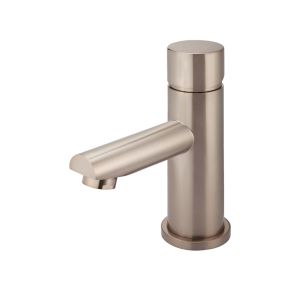 Meir Round Pinless Basin Mixer | Champagne | MB02PN-CH