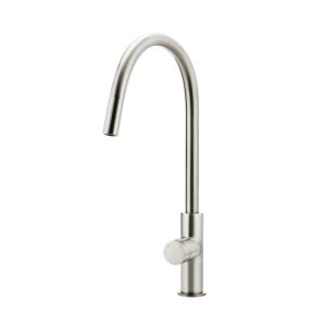 Meir Round Pinless Piccola Pull Out Kitchen Mixer Tap | PVD Brushed Nickel | MK17PN-PVDBN