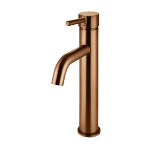 Meir Round Tall Basin Mixer Curved | Lustre Bronze | MB04-R3-PVDBZ