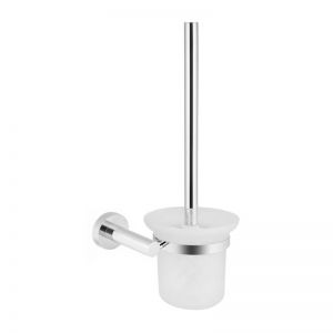 Meir Round Toilet Brush & Holder | Polished Chrome | MTO01-R-C