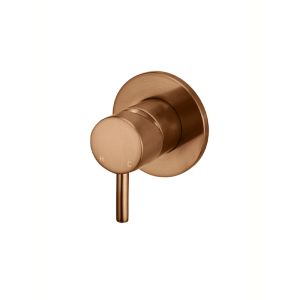 Meir Round Wall Mixer Short Pin–lever Trim Kit (In-wall Body Not Included) | Lustre Bronze | MW03S-F