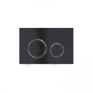 Meir Sigma 21 Dual Flush Plate by Geberit | Matte Black | 115.884.00.1-BK