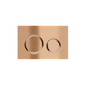 Meir Sigma 21 Dual Flush Plates for Geberit | Lustre Bronze | 115.884.00.1N-PVDBZ
