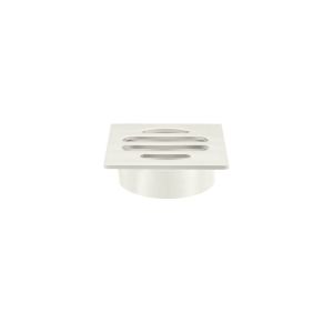 Meir Square Floor Grate Shower Drain | 50mm Outlet | Brushed Nickel | MP06-50-PVDBN