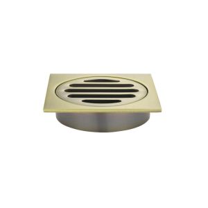 Meir Square Floor Grate Shower Drain 80mm outlet | PVD Tiger Bronze | MP06-80-PVDBB