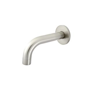 Meir Universal Round Curved Bath Spout | 130mm | PVD Brushed Nickel | MS05-130-PVDBN