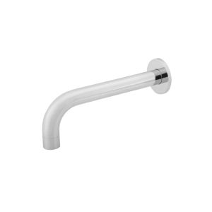 Meir Universal Round Curved Bath Spout | 200mm | Polished Chrome | MS05-C