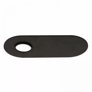 MFL By Masson Artisan Single Oval Decorative Plate in Black | Beacon Lighting