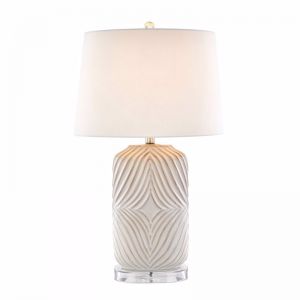 Mica Etched Ceramic Table Lamp | by Black Mango
