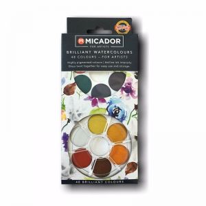 Micador Koh-I-Noor Watercolour Disc Set | Brilliant | 48pc