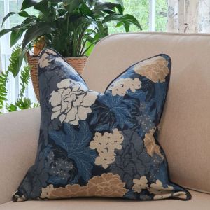 Midnight Bloom Decorative Cushion