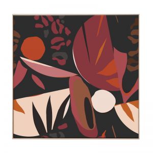 Midnight Botanics | Framed Canvas Print